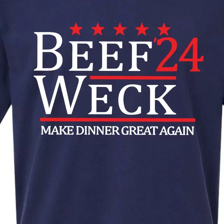 Beef Weck 24 Make Dinner Great Again Sueded Cloud Jersey T-Shirt