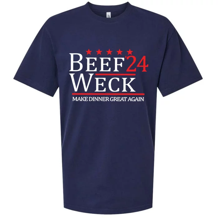 Beef Weck 24 Make Dinner Great Again Sueded Cloud Jersey T-Shirt