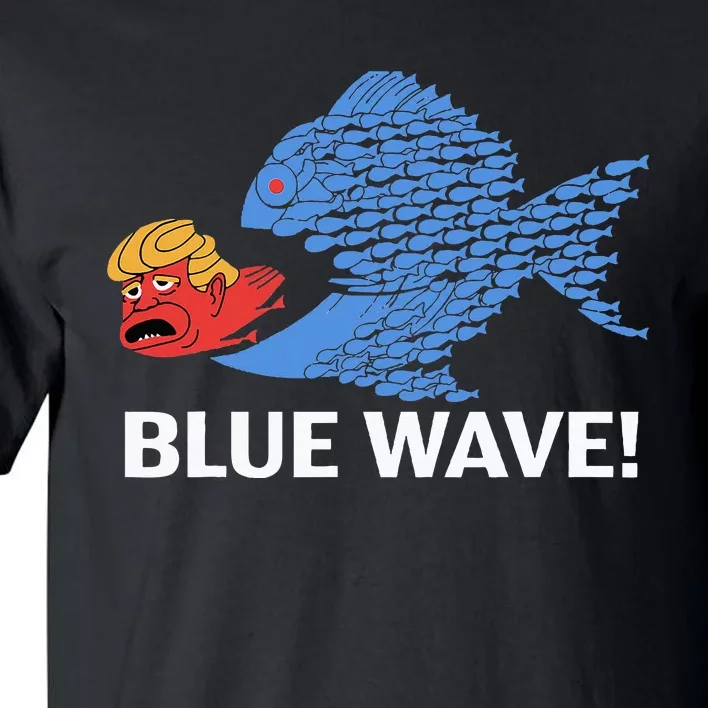 Blue Wave 2024 Fish Trump Hair Tall T-Shirt