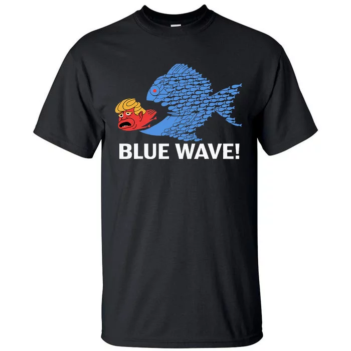 Blue Wave 2024 Fish Trump Hair Tall T-Shirt