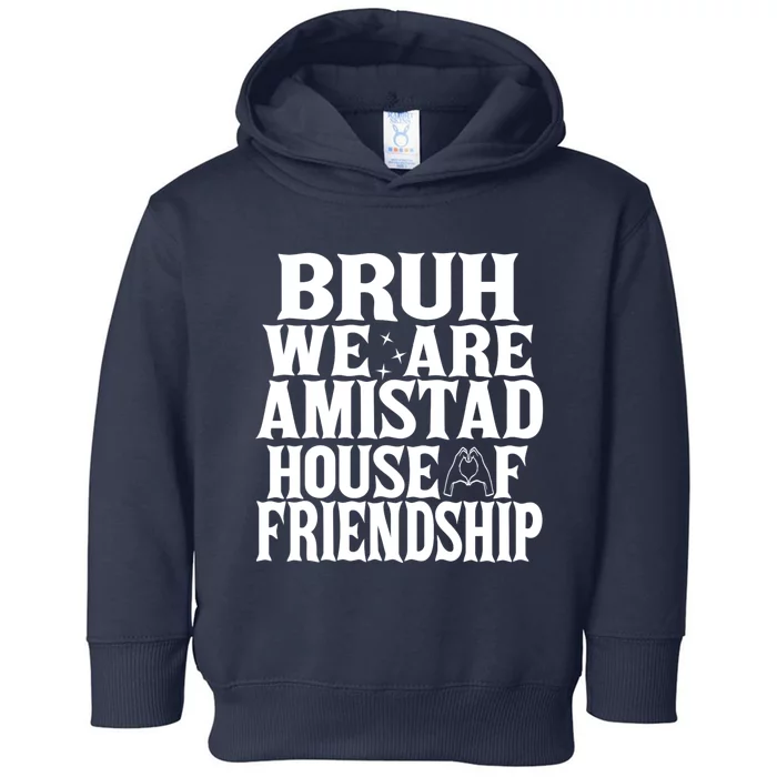 Bruh We Are Amistad House Of Friendship Rca Houses School Toddler Hoodie