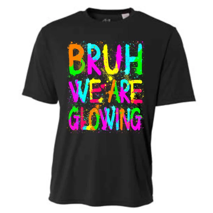 Bruh We Are Glowing In My Glowing Era Group Team Tie Dye Cooling Performance Crew T-Shirt