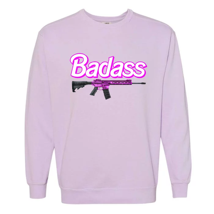 Badass Woman Ar15 Pro Gun 2nd Amendment Guns Rights Garment-Dyed Sweatshirt