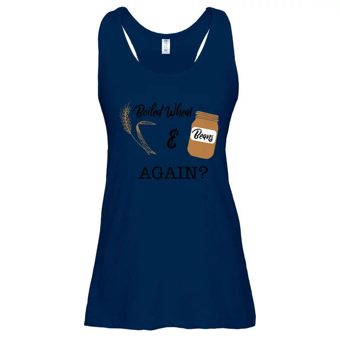 Boiled Wheat And Beans Again Premium Ladies Essential Flowy Tank