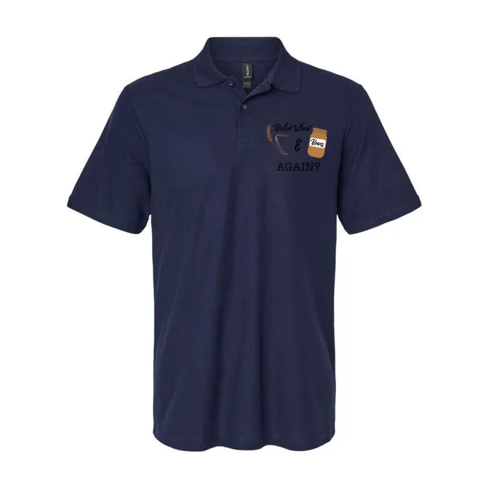 Boiled Wheat And Beans Again Premium Softstyle Adult Sport Polo