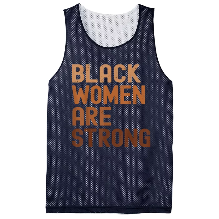 Black Women Are Strong Black History Month Mesh Reversible Basketball Jersey Tank