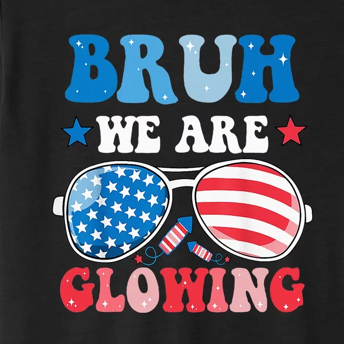 Bruh We Are Glowing Hello Summer Vacation Trips ChromaSoft Performance T-Shirt