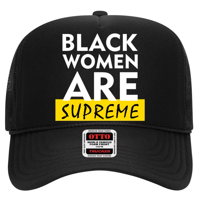 Black Women Are Supreme Ketanji Brown Jackson Justice High Crown Mesh Trucker Hat