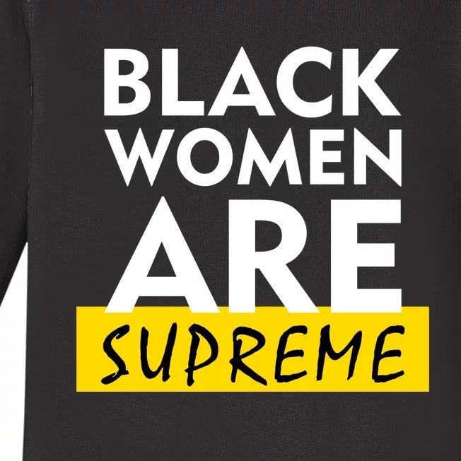 Black Women Are Supreme Ketanji Brown Jackson Justice Baby Long Sleeve Bodysuit