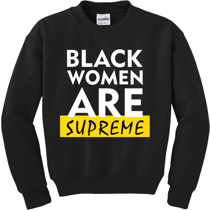 Black Women Are Supreme Ketanji Brown Jackson Justice Kids Sweatshirt