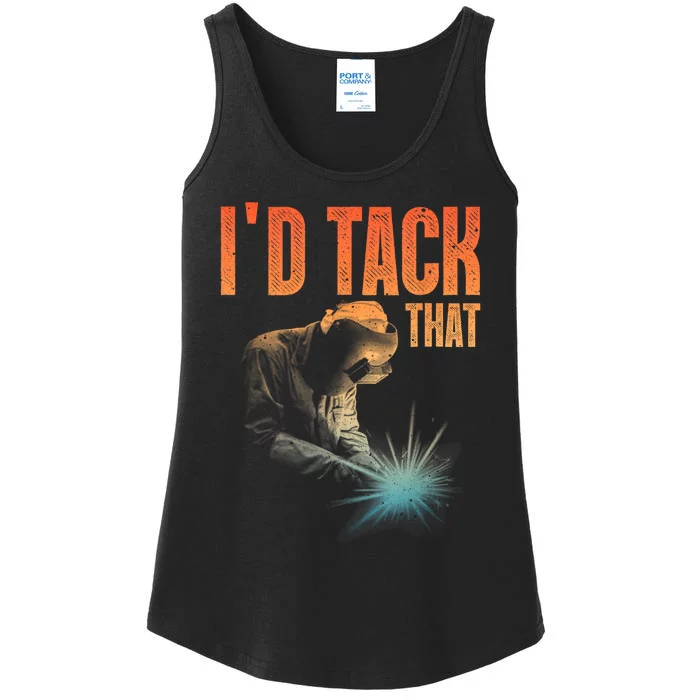 Best Welding Art Tack Welder Ironworkers Pipeliner Ladies Essential Tank