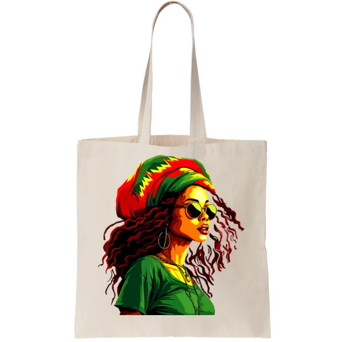 Black Women Afro American Juneteenth Women Afrocentric Tote Bag