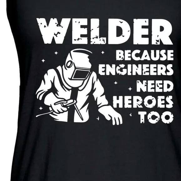 Best Welding Art Dad MIG/TIG Welder Lover Metal Workers Ladies Essential Flowy Tank