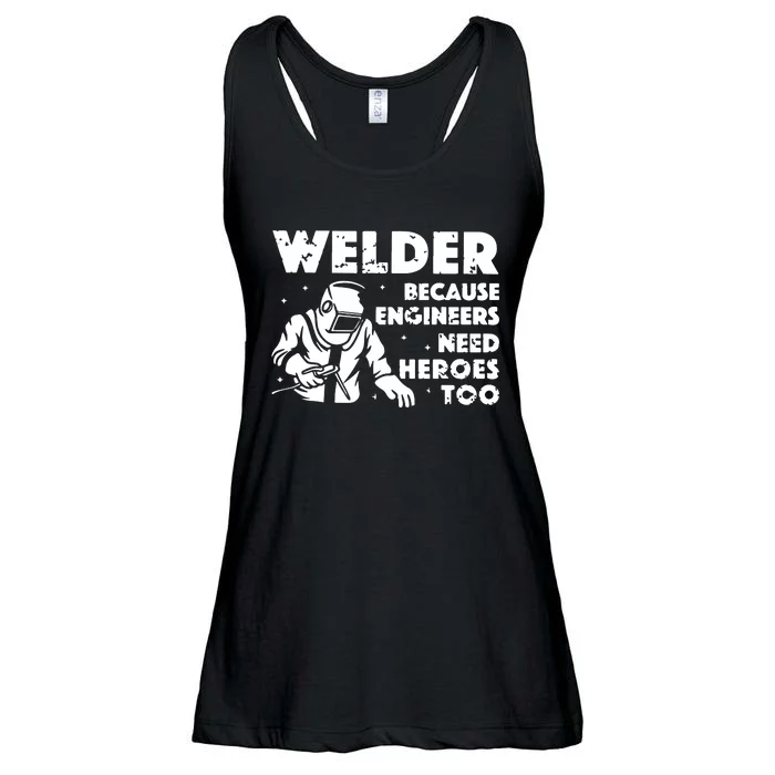 Best Welding Art Dad MIG/TIG Welder Lover Metal Workers Ladies Essential Flowy Tank