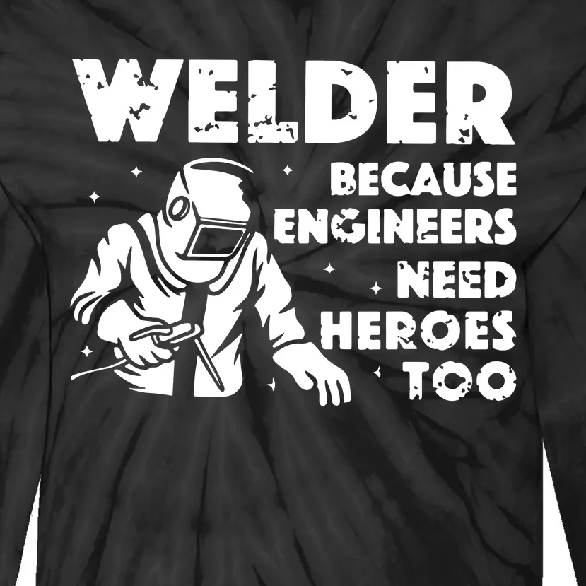 Best Welding Art Dad MIG/TIG Welder Lover Metal Workers Tie-Dye Long Sleeve Shirt