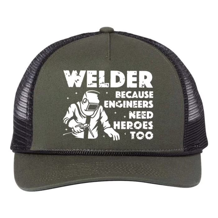 Best Welding Art Dad MIG/TIG Welder Lover Metal Workers Retro Rope Trucker Hat Cap