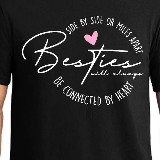 Besties Will Always Be Connected By Heart Bff Best Friends Pajama Set