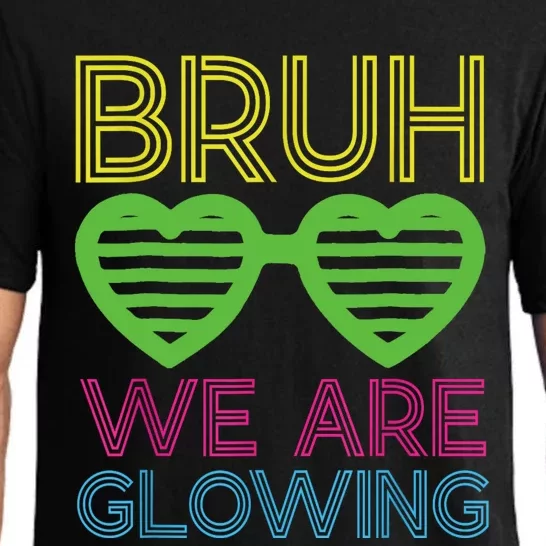 Bruh We Are Glowing Hello Summer Vacation Trips Pajama Set