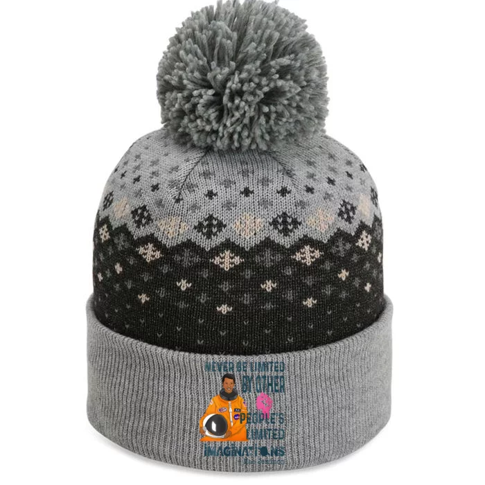 Black Woman Astronaut Jemison The Baniff Cuffed Pom Beanie