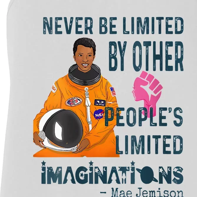 Black Woman Astronaut Jemison Women's Racerback Tank