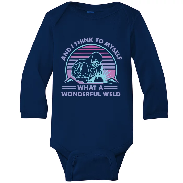 Best Welding Art Arc Welder Pipeliner Ironworker Baby Long Sleeve Bodysuit