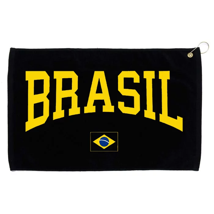 Brazil Women Brasil Brazilian Flag Green Grommeted Golf Towel