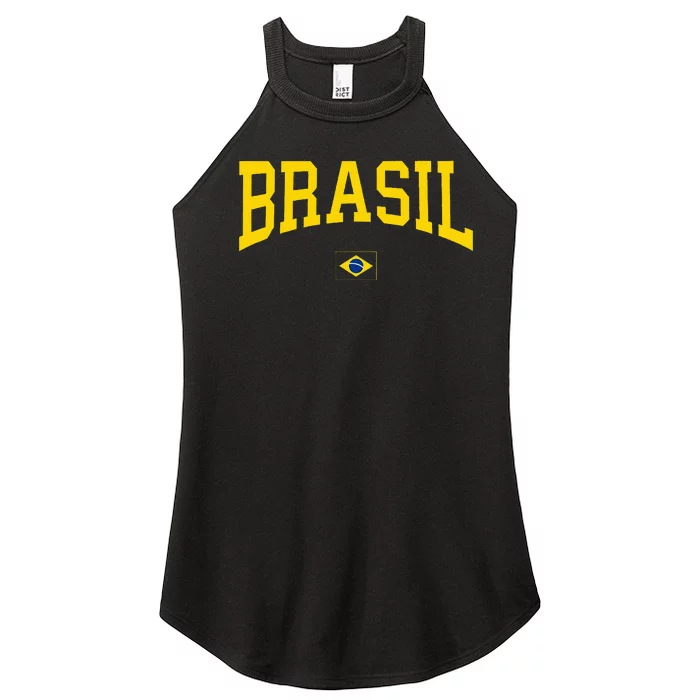 Brazil Women Brasil Brazilian Flag Green Women’s Perfect Tri Rocker Tank