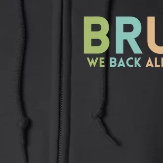 Bruh We Back Already Teachers Full Zip Hoodie