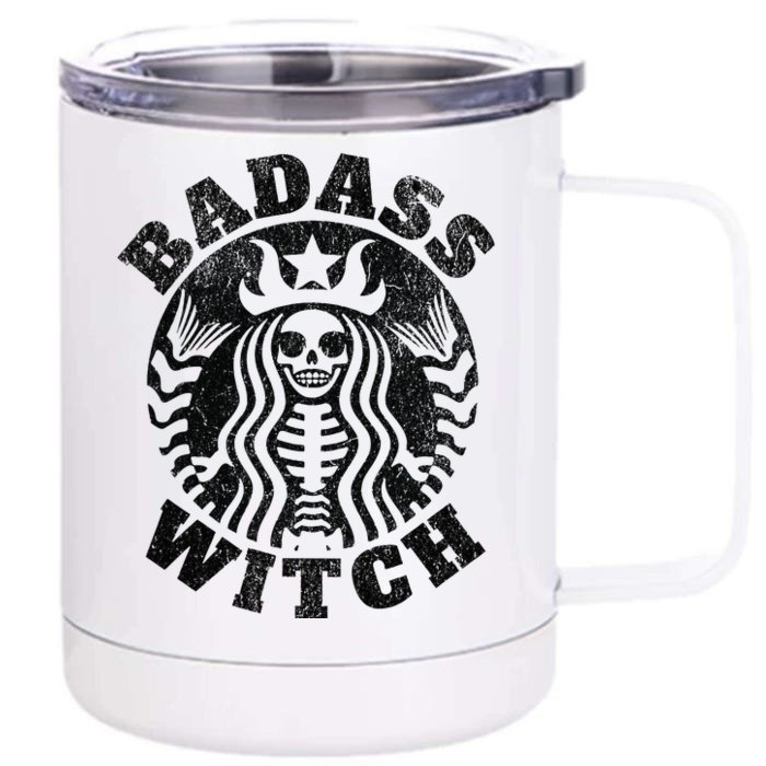 Badass Witch Basic Witch Front & Back 12oz Stainless Steel Tumbler Cup