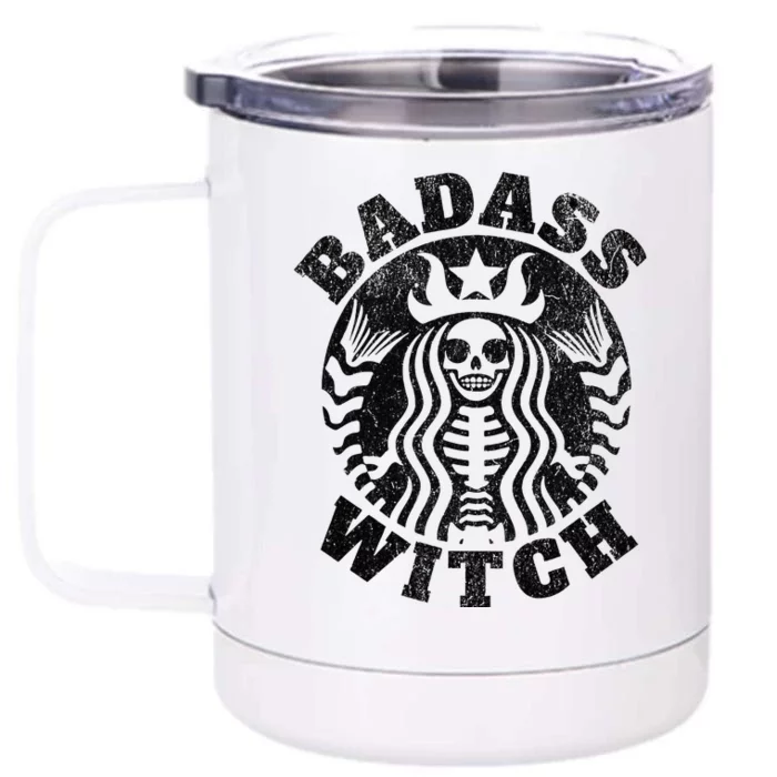 Badass Witch Basic Witch Front & Back 12oz Stainless Steel Tumbler Cup