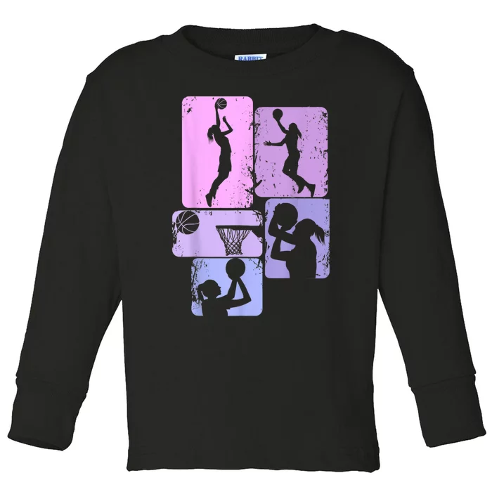 Basketball Women Toddler Long Sleeve Shirt