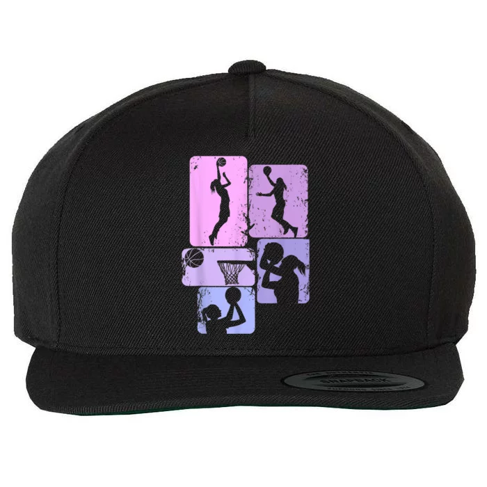 Basketball Women Wool Snapback Cap