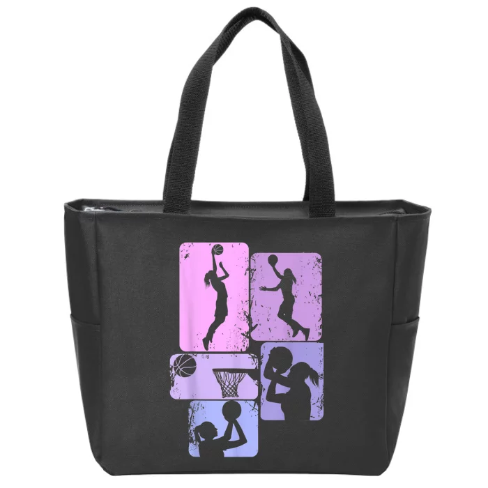 Basketball Women Zip Tote Bag