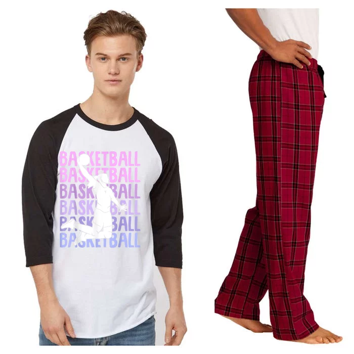 Basketball Women Raglan Sleeve Pajama Set