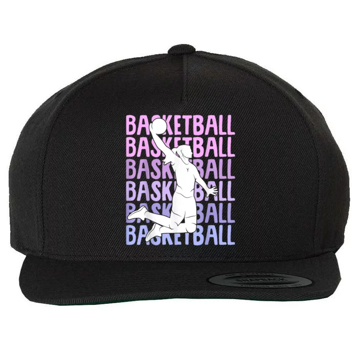 Basketball Women Wool Snapback Cap