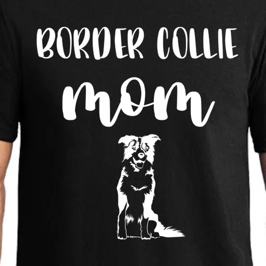 Black White Border Collie I Love My Border Collie Mom Great Gift Pajama Set