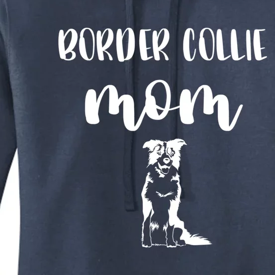 Black White Border Collie I Love My Border Collie Mom Great Gift Women's Pullover Hoodie