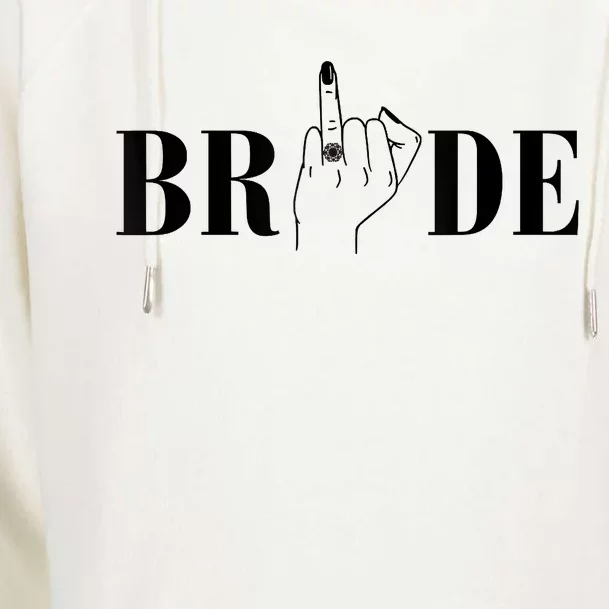 Bride Wedding Bridesmaid Squad Bachelorette Party Matching Womens Funnel Neck Pullover Hood