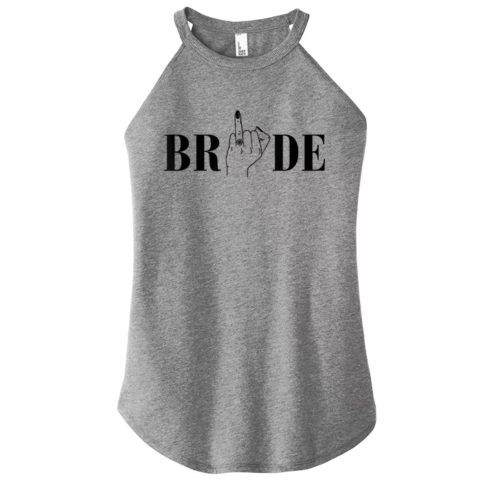 Bride Wedding Bridesmaid Squad Bachelorette Party Matching Women’s Perfect Tri Rocker Tank