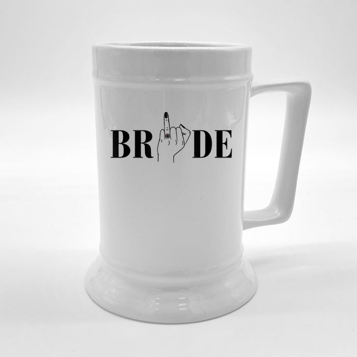 Bride Wedding Bridesmaid Squad Bachelorette Party Matching Front & Back Beer Stein