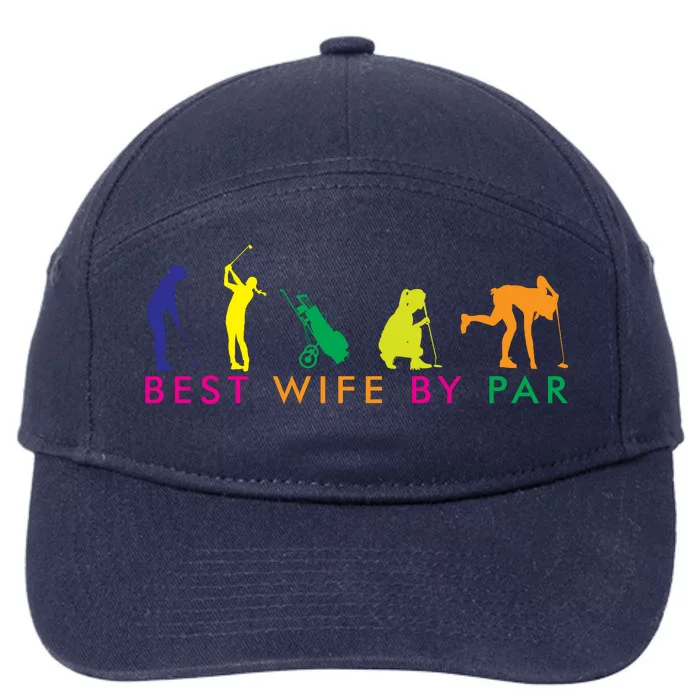 Best Wife By Par 7-Panel Snapback Hat