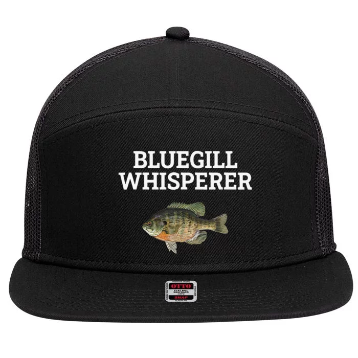 Bluegill Whisperer Bluegill Fishing 7 Panel Mesh Trucker Snapback Hat