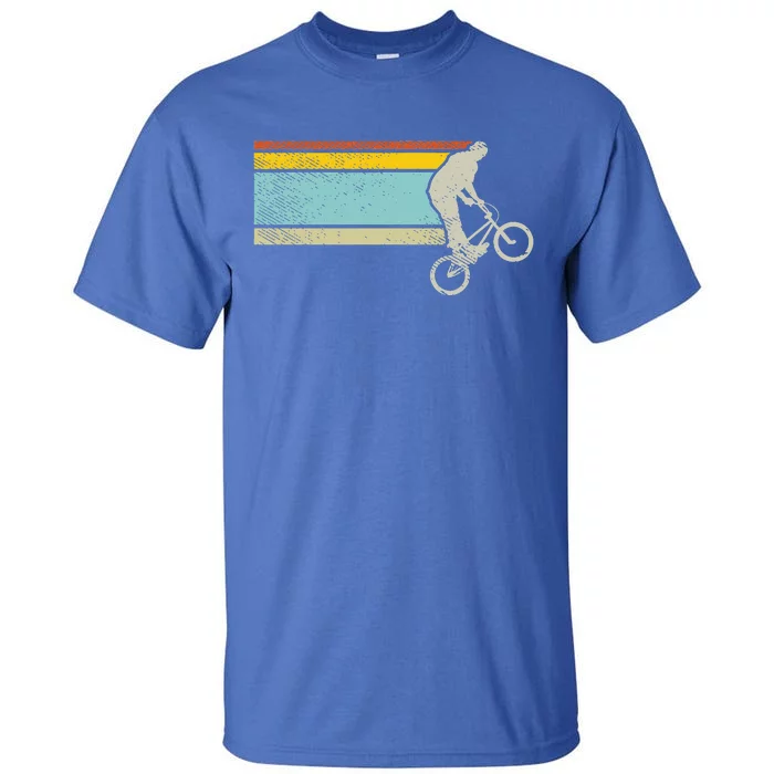 Bmx Wheelie Bike Trick Vintage Flatland Cycling Bicycle Gift Tall T-Shirt