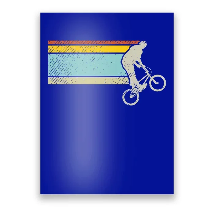 Bmx Wheelie Bike Trick Vintage Flatland Cycling Bicycle Gift Poster