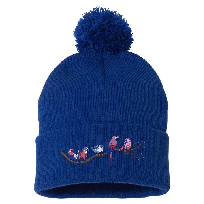 Bird Whisperer Bird Lover Ornithology Ornithologist Gift Pom Pom 12in Knit Beanie