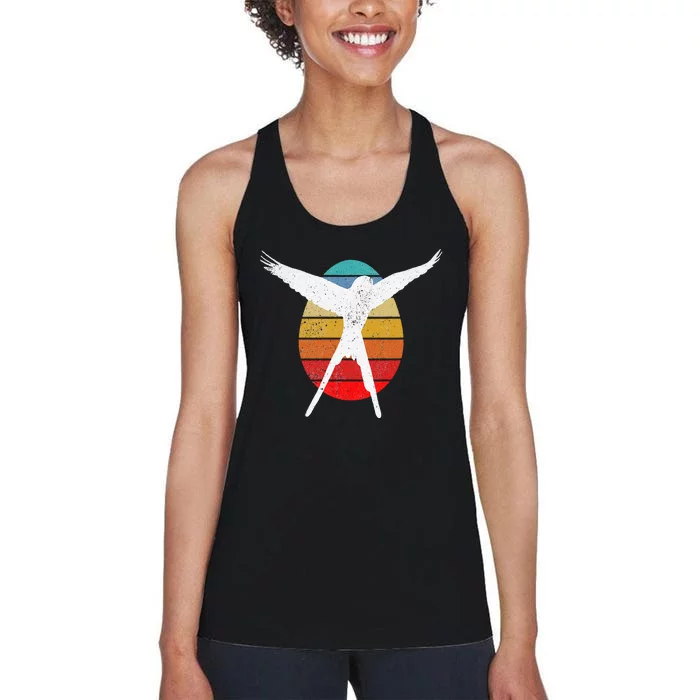 Bird Wingspan Board Game Tabletop Gaming Women's Racerback Tank