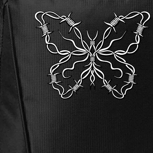 Barbed Wire Butterfly City Backpack