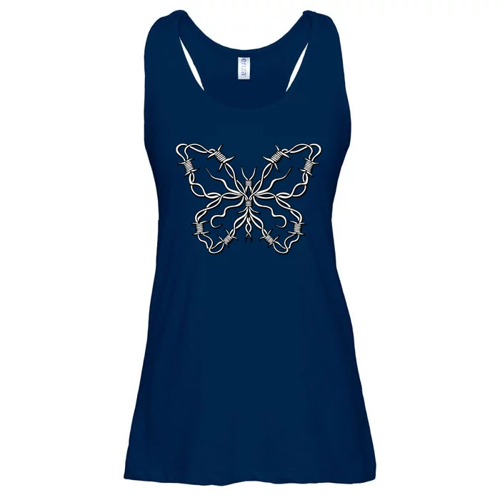 Barbed Wire Butterfly Ladies Essential Flowy Tank