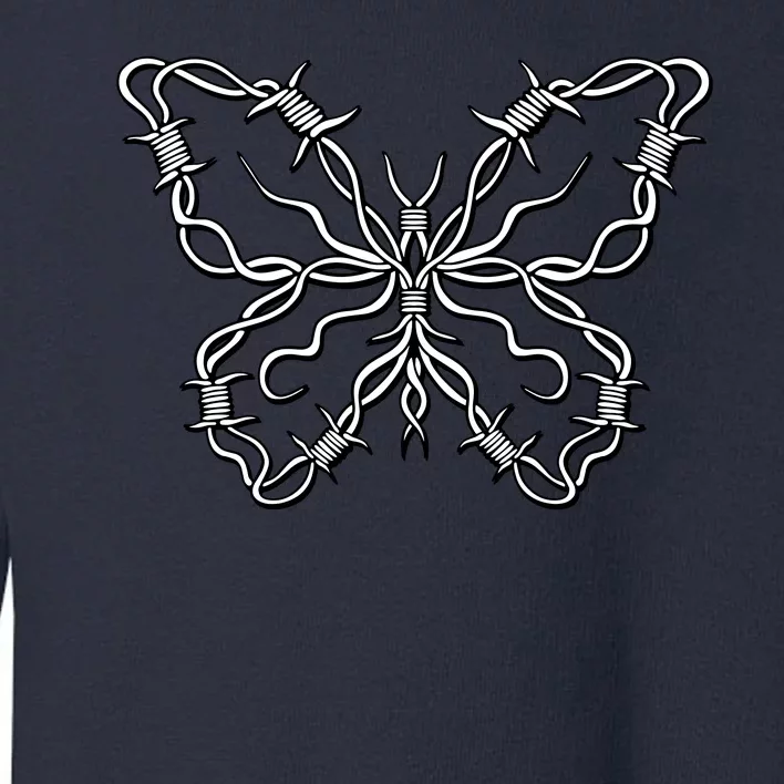 Barbed Wire Butterfly Toddler Sweatshirt