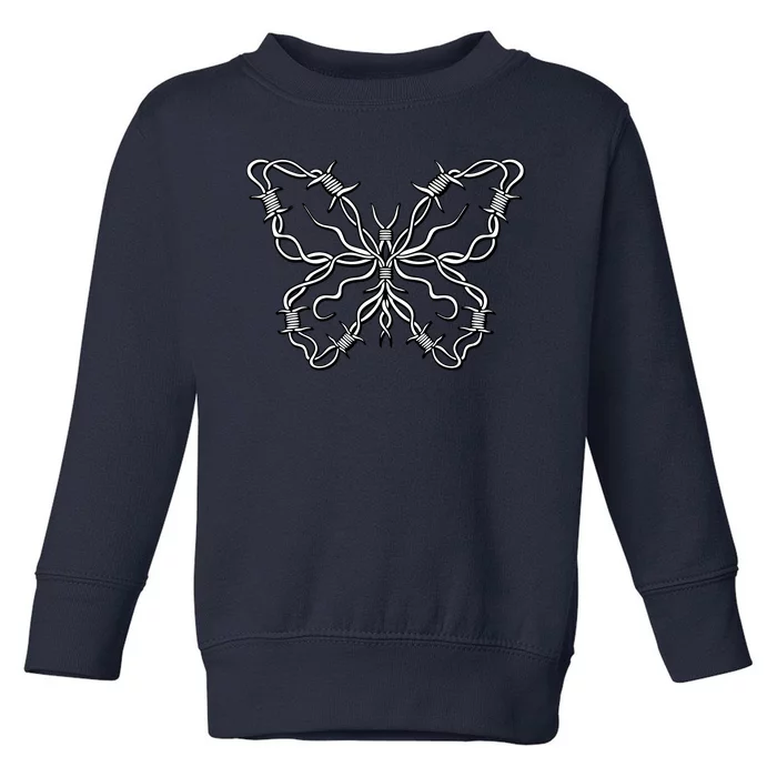 Barbed Wire Butterfly Toddler Sweatshirt